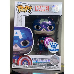 Funko Pop! Vinyl: Marvel - Captain America (Facet) - Funko Web (FW) (Exclusive)
